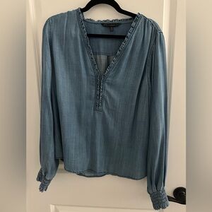 White House Black Market chambray shirt